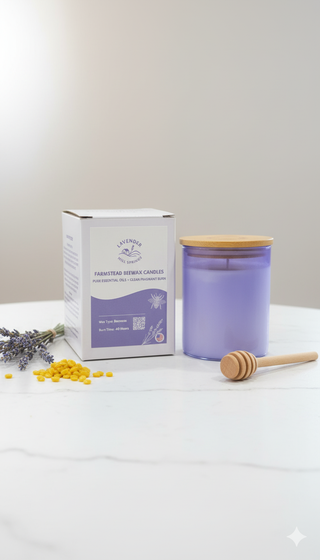 Lavender Hill Springs Signature Beewax Candle - Lavender Hill Springs LLC