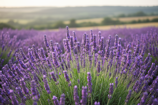 Just the field of lavender 